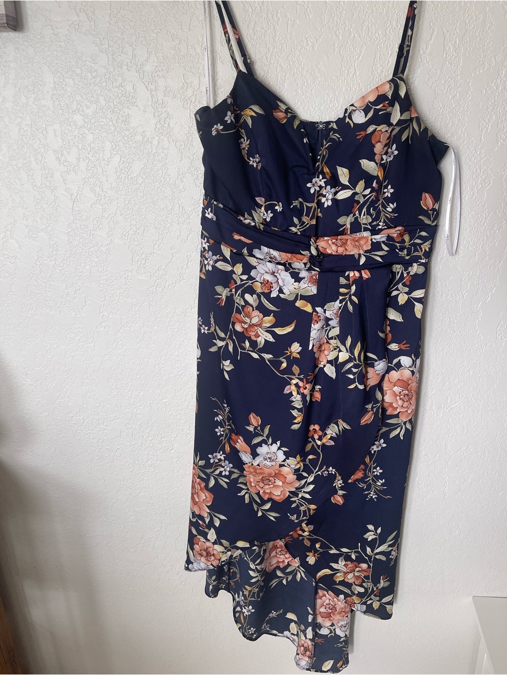 Lulus My Favorite Day Navy Floral Dress